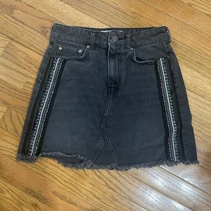 Free People Embellished Mini Skirt